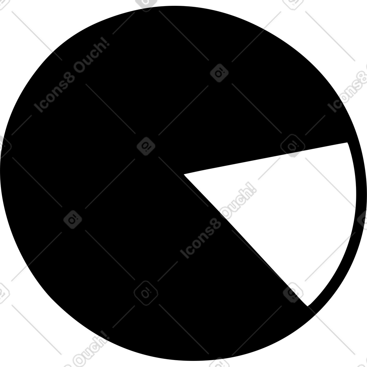 Kuchendiagramm-Illustration im Journal-Stil als Download in PNG, SVG