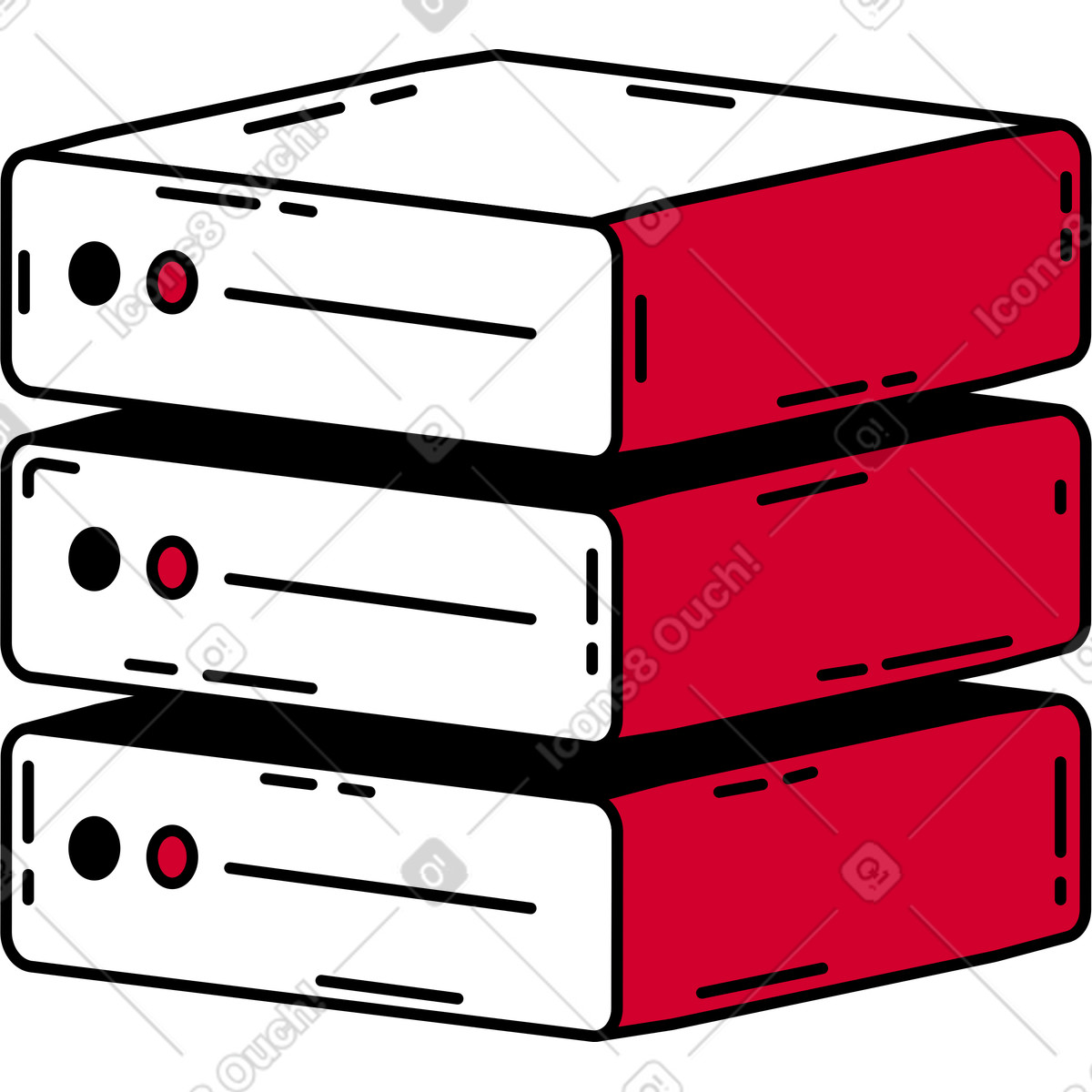 Server illustration in PNG, SVG