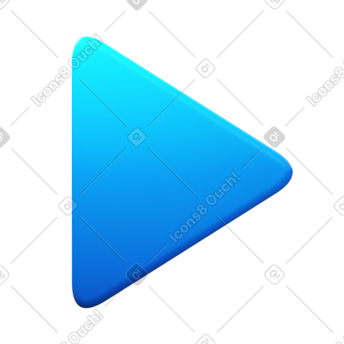 3D Fluency 스타일의 Play 일러스트레이션 PNG, SVG 다운로드