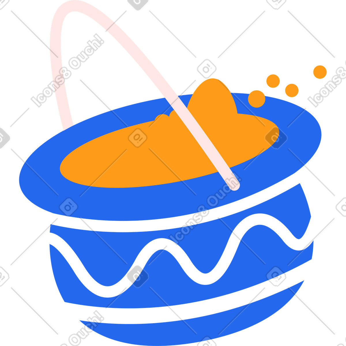 Pollen illustration in Kingdom style download in PNG, SVG