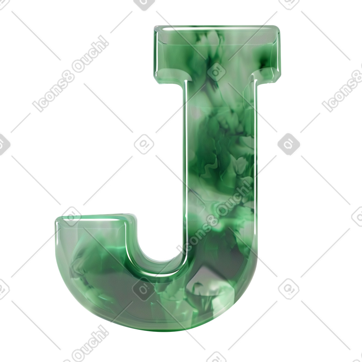 大理石字母 j插图，PNG、SVG格式