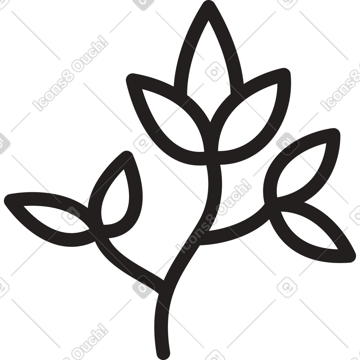 Illustration Petite plante dans le style Little à télécharger aux formats PNG, SVG