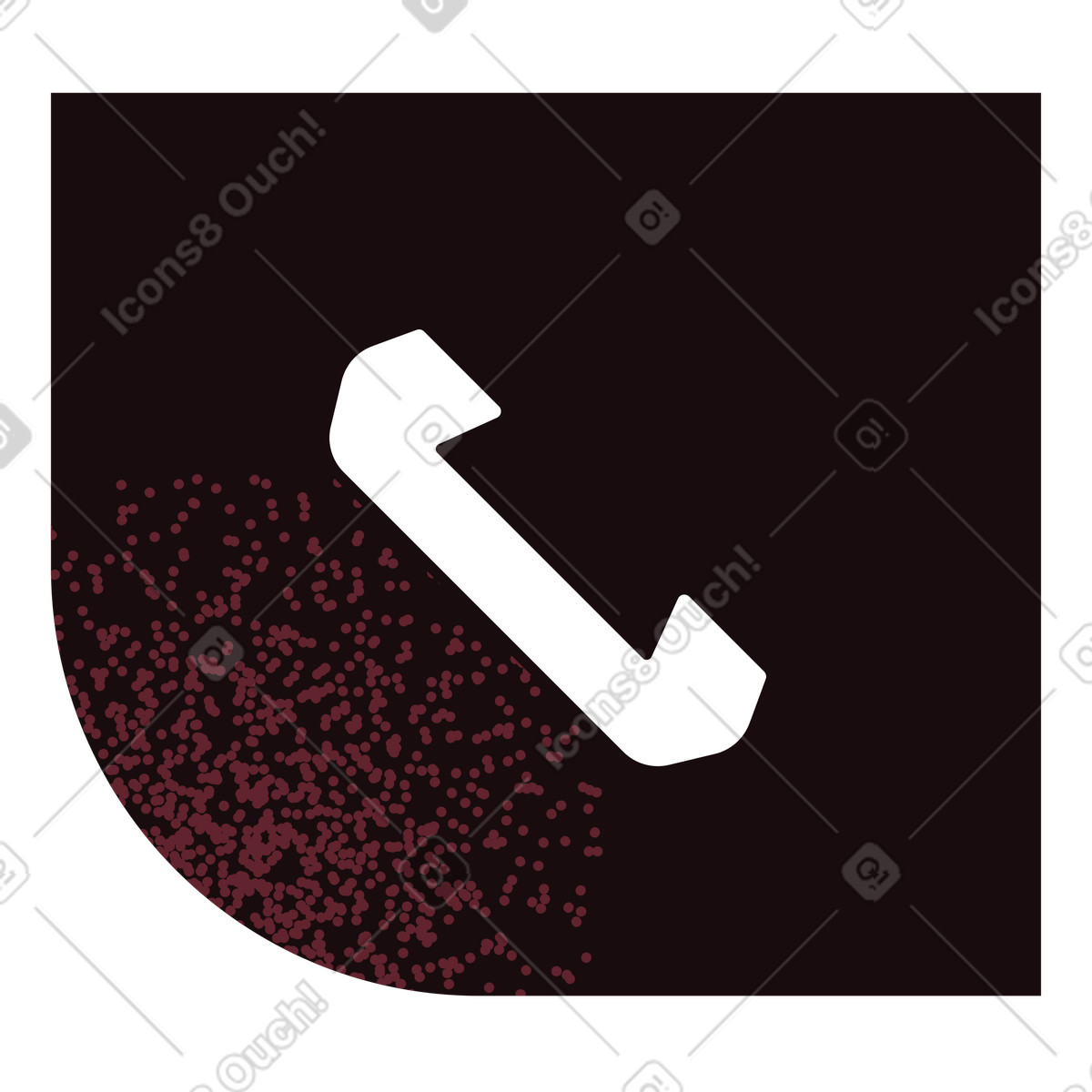Interface element or call icon illustration in PNG, SVG