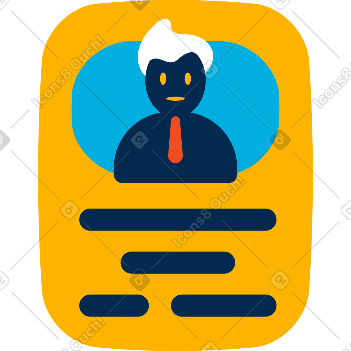 Illustration Carte d'identité dans le style Flame à télécharger aux formats PNG, SVG