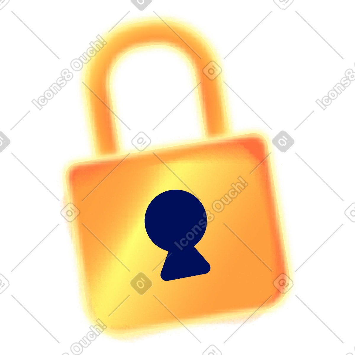 Lock illustration in Burst style download in PNG, SVG