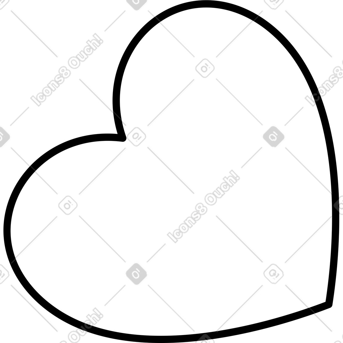 Herz-Illustration im Azure-Stil als Download in PNG, SVG