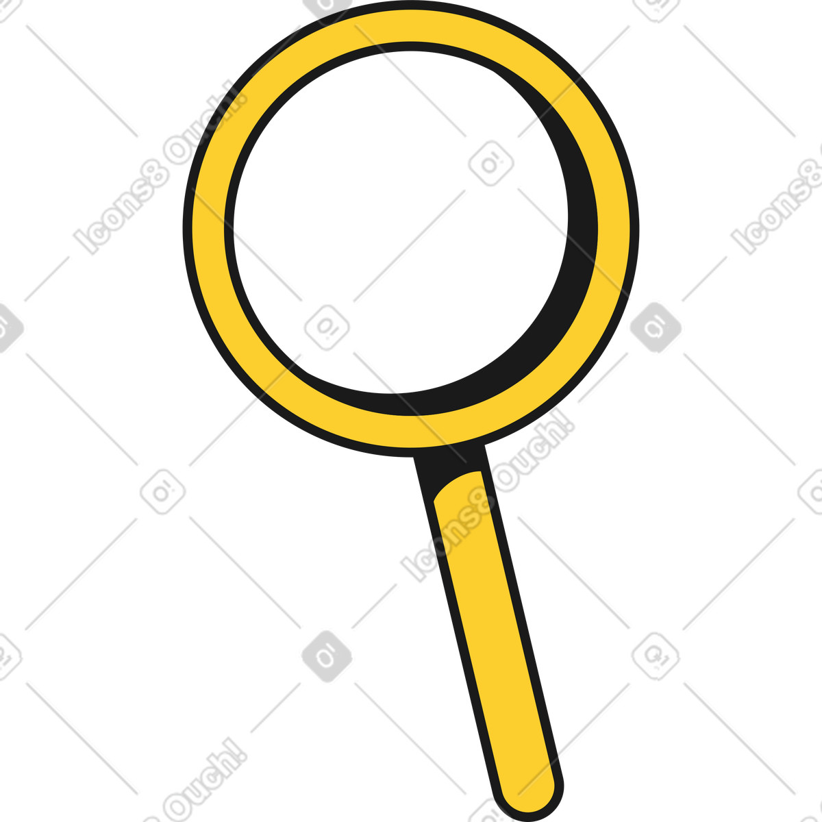 Ilustración animada Lupa en estilo Taxi a descargar en GIF, Lottie (JSON), AE