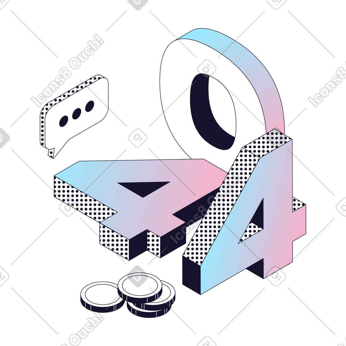 Errore 404, pagina non trovata, collegamento non funzionante illustrazione in stile Node scarica in PNG, SVG