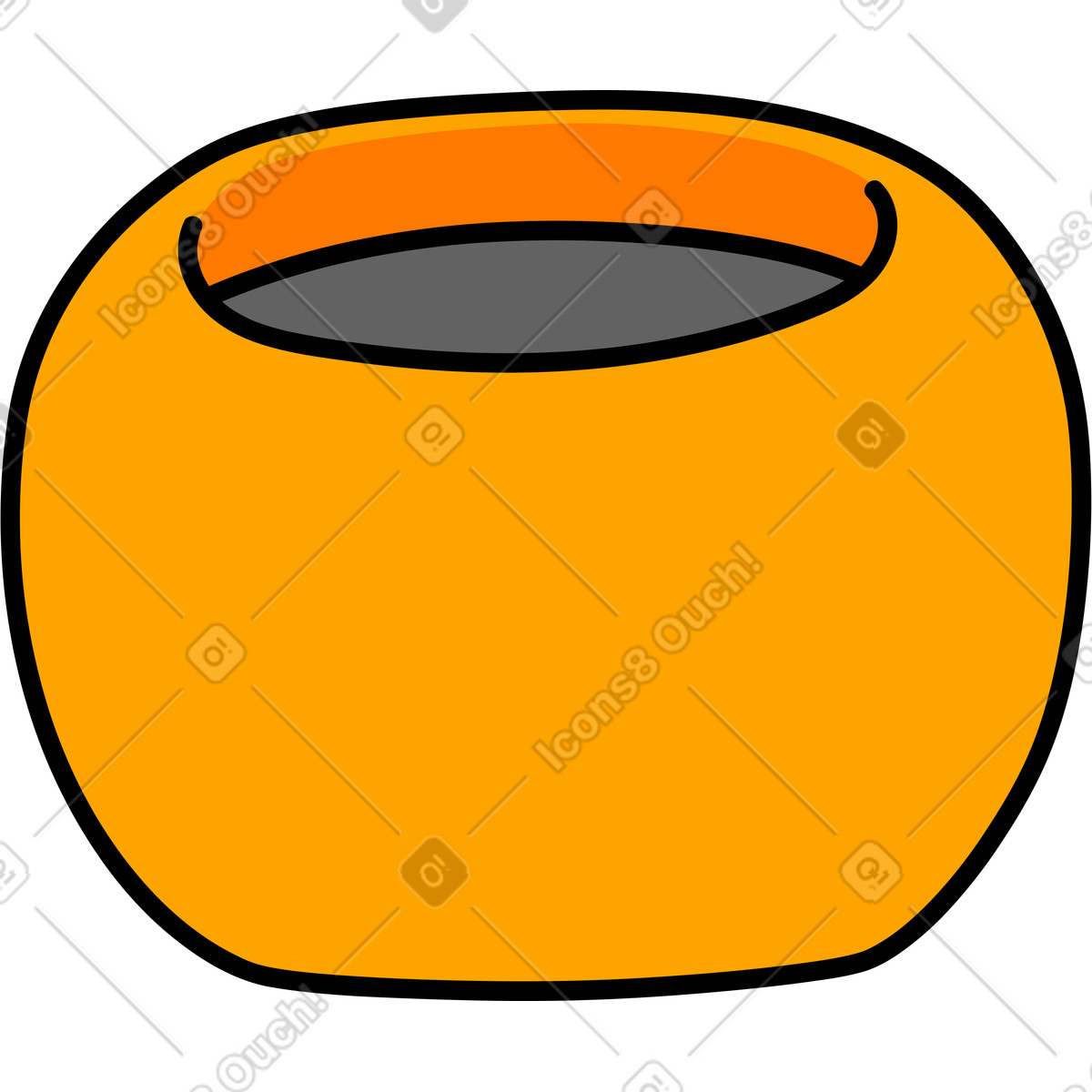 Vaso di fiori illustrazione in stile Purr scarica in PNG, SVG