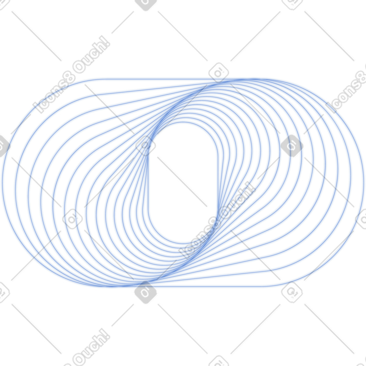 Campo energetico stratificato wireframe illustrazione in stile Dimension scarica in PNG, SVG