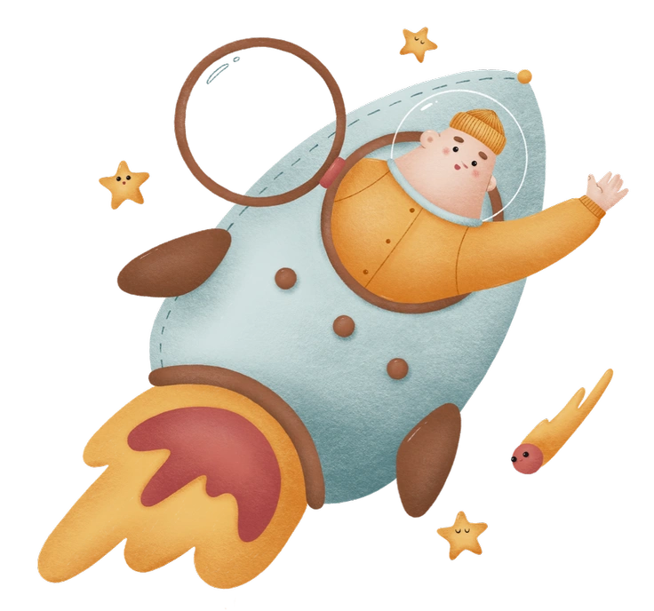 A man placing an item into a couch - Woolly style illustration