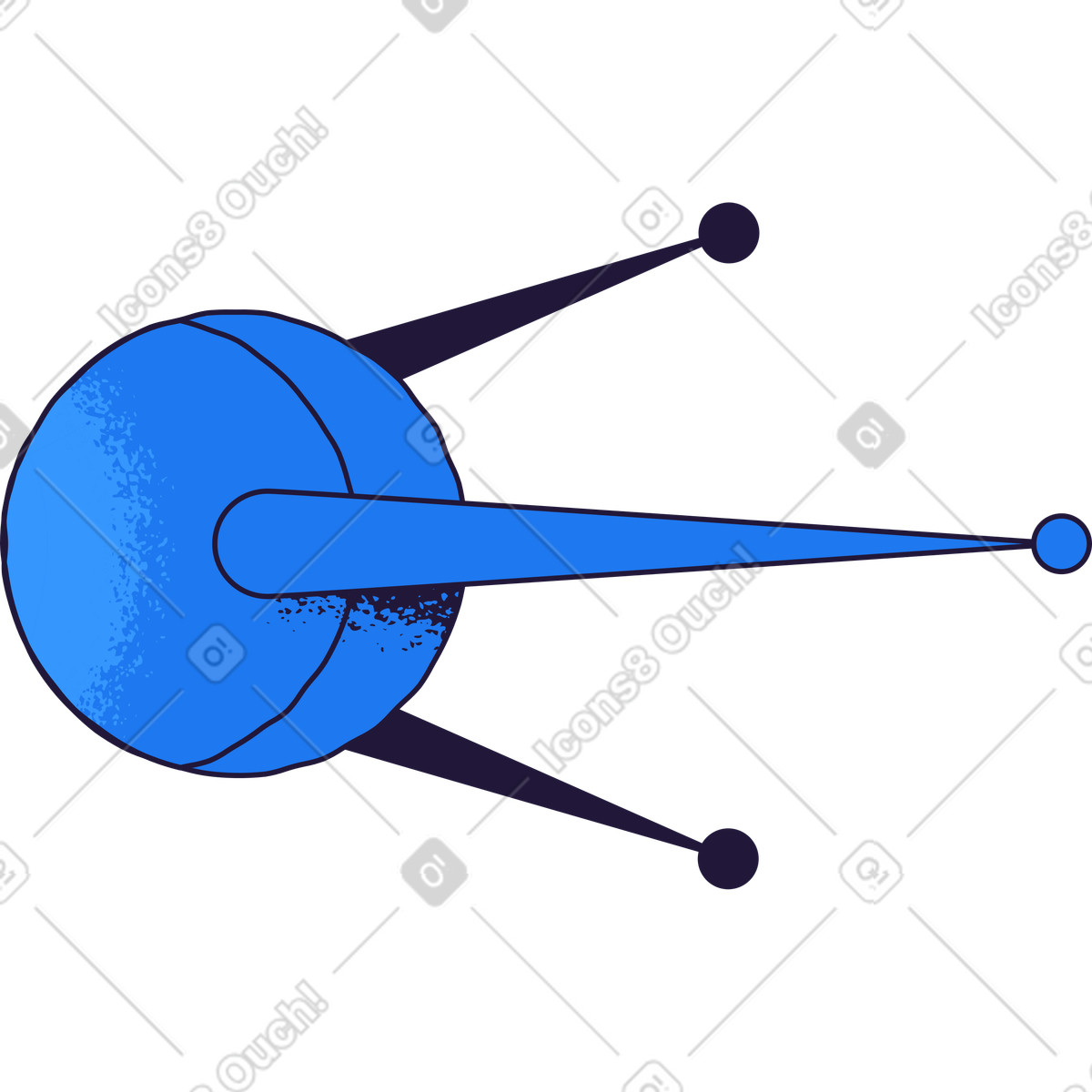 Satellitare illustrazione in stile Conifer scarica in PNG, SVG