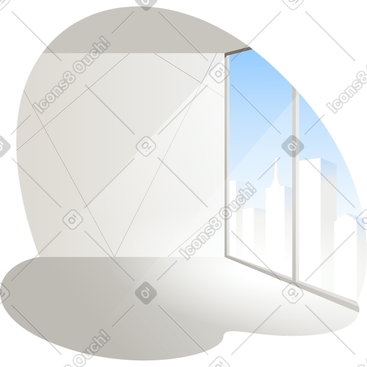 Home background illustration in Vivid style download in PNG, SVG