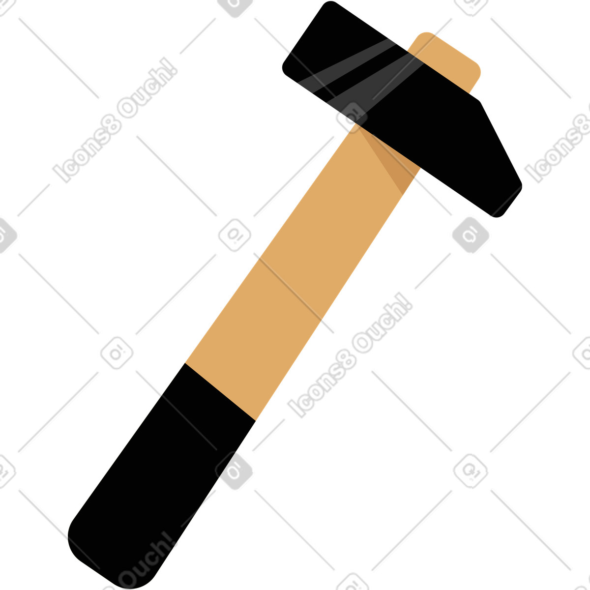 下载 Lagom 风格的 锤子 插画，支持 PNG、SVG 格式