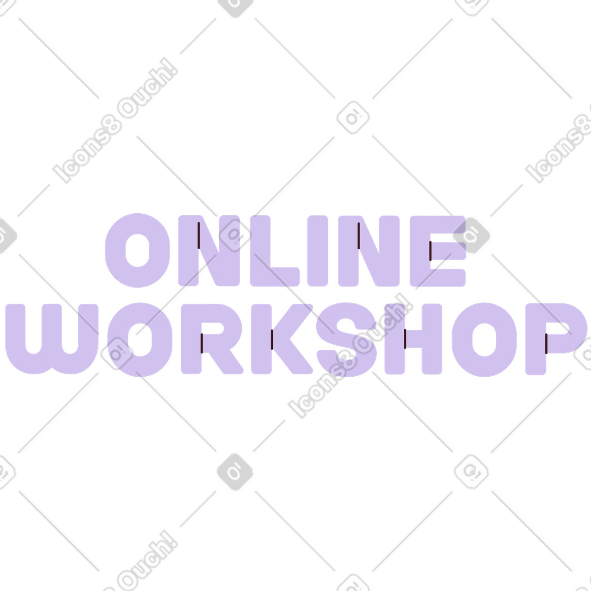Ilustración Taller online de lettering en estilo Folks a descargar en PNG y SVG