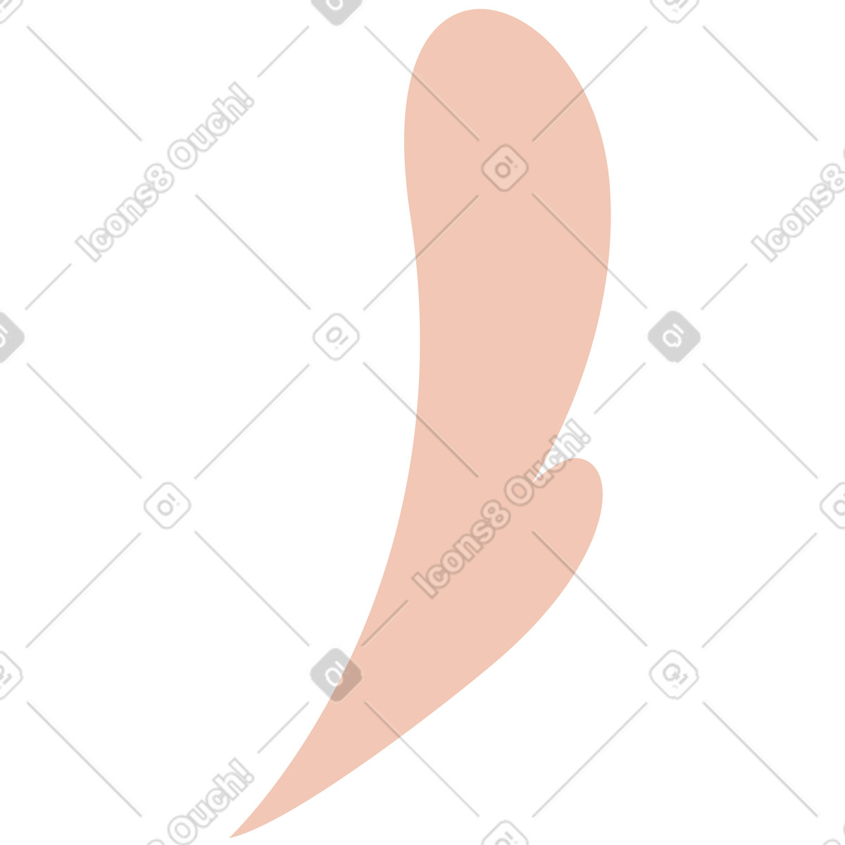 Orange 스타일의 구름 일러스트레이션 PNG, SVG 다운로드
