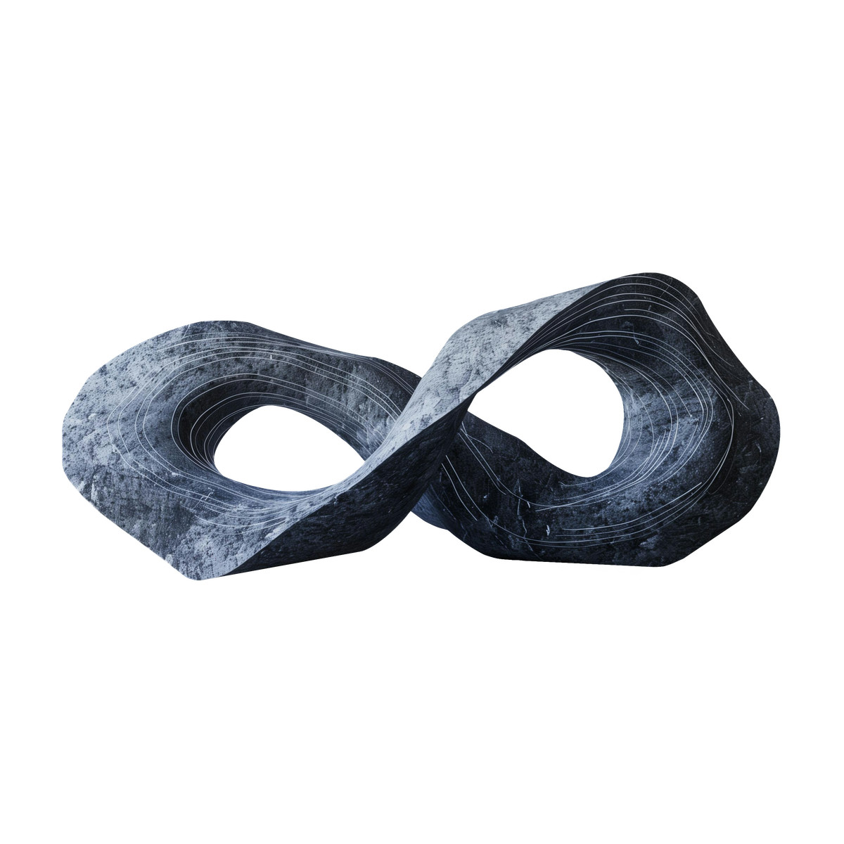 下载 Biomorphic 风格的 Infinite rock ribbon 插画，支持 PNG、SVG 格式