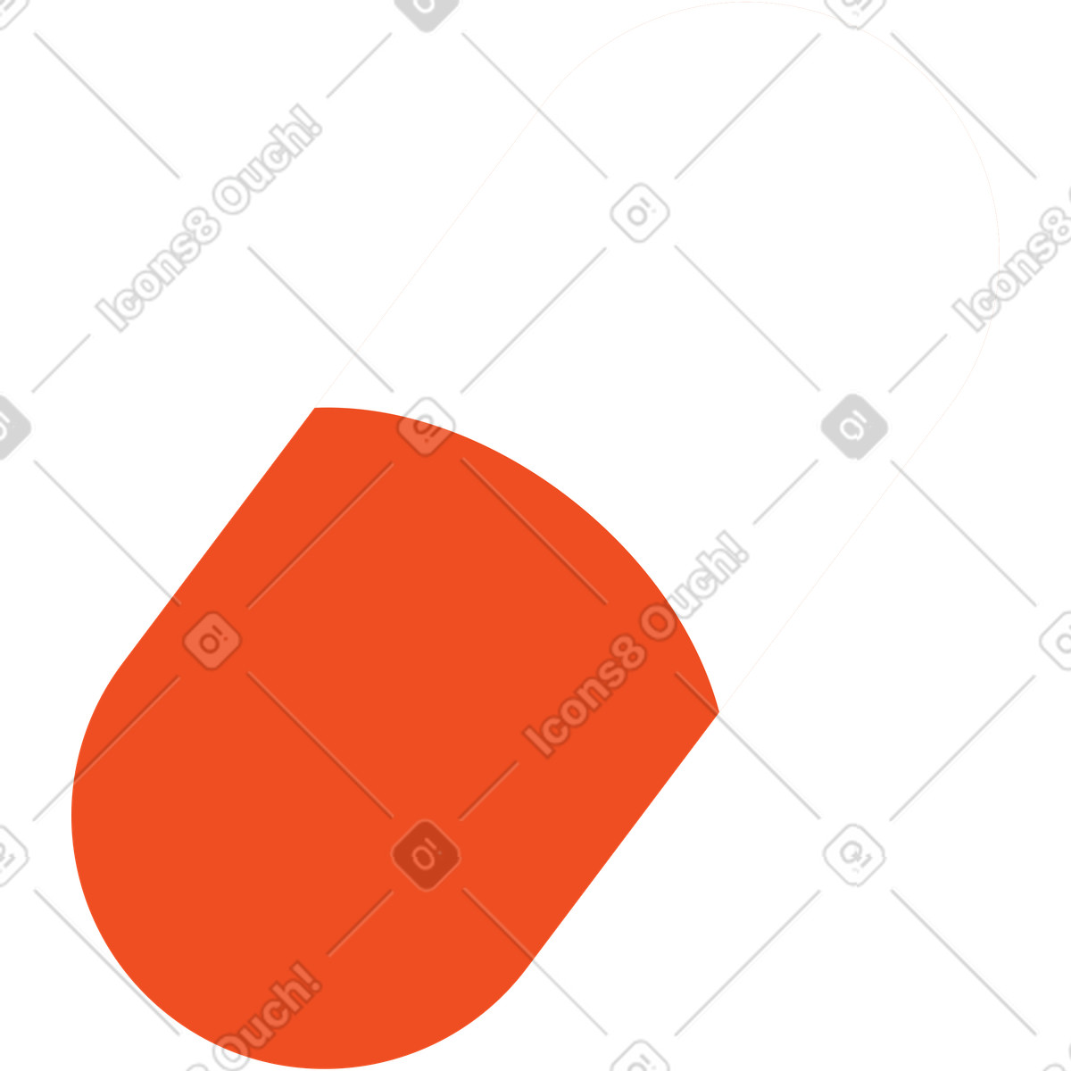 Flame スタイルの Pill のイラストをPNG、SVG形式でダウンロード