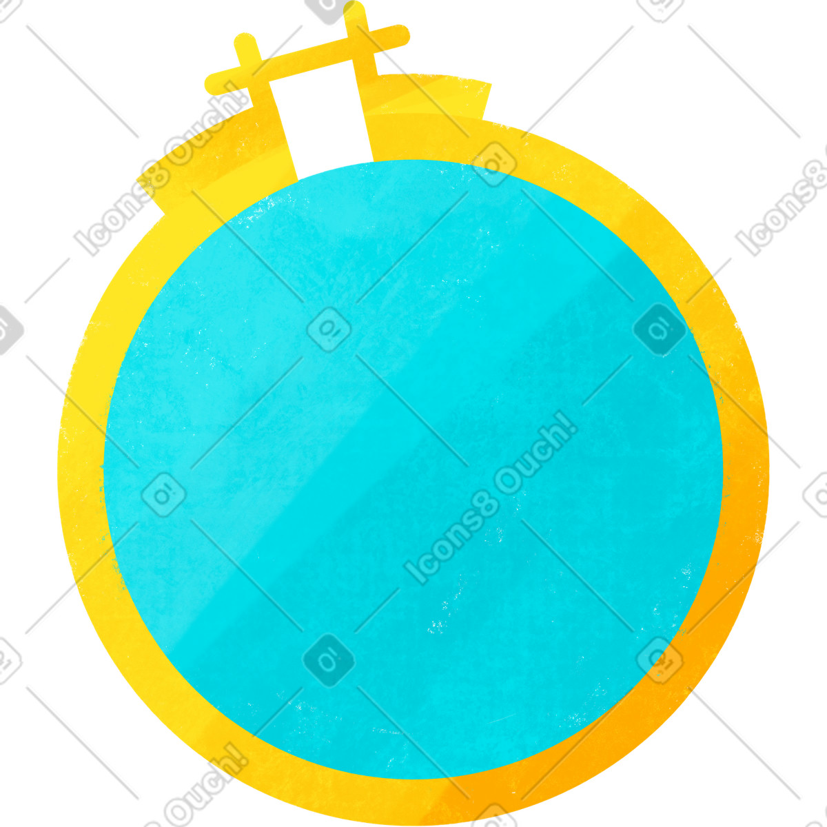 Telaio da ricamo illustrazione in stile Bonbon scarica in PNG, SVG