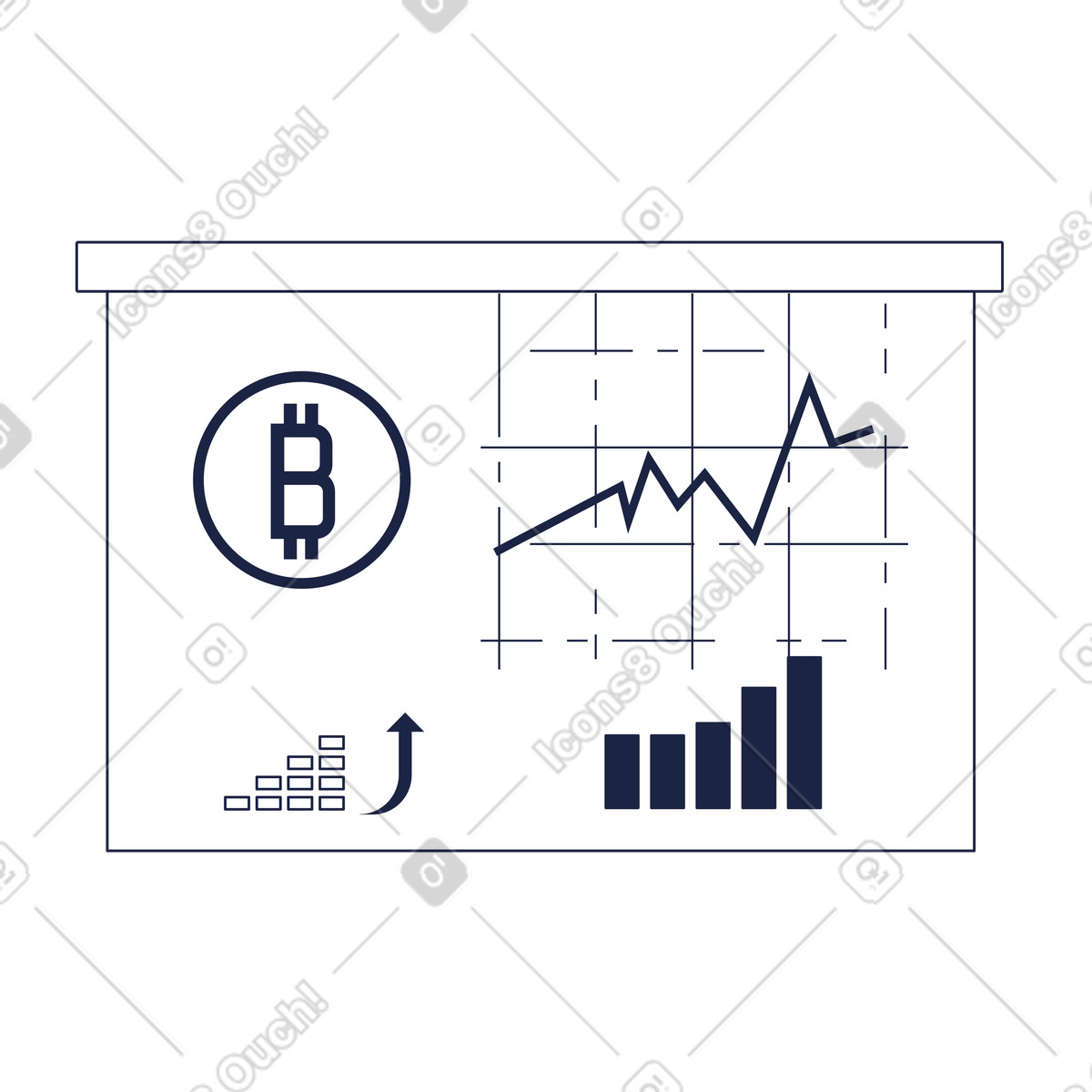 Information board animated illustration in Urban Line style download in GIF, Lottie (JSON), AE