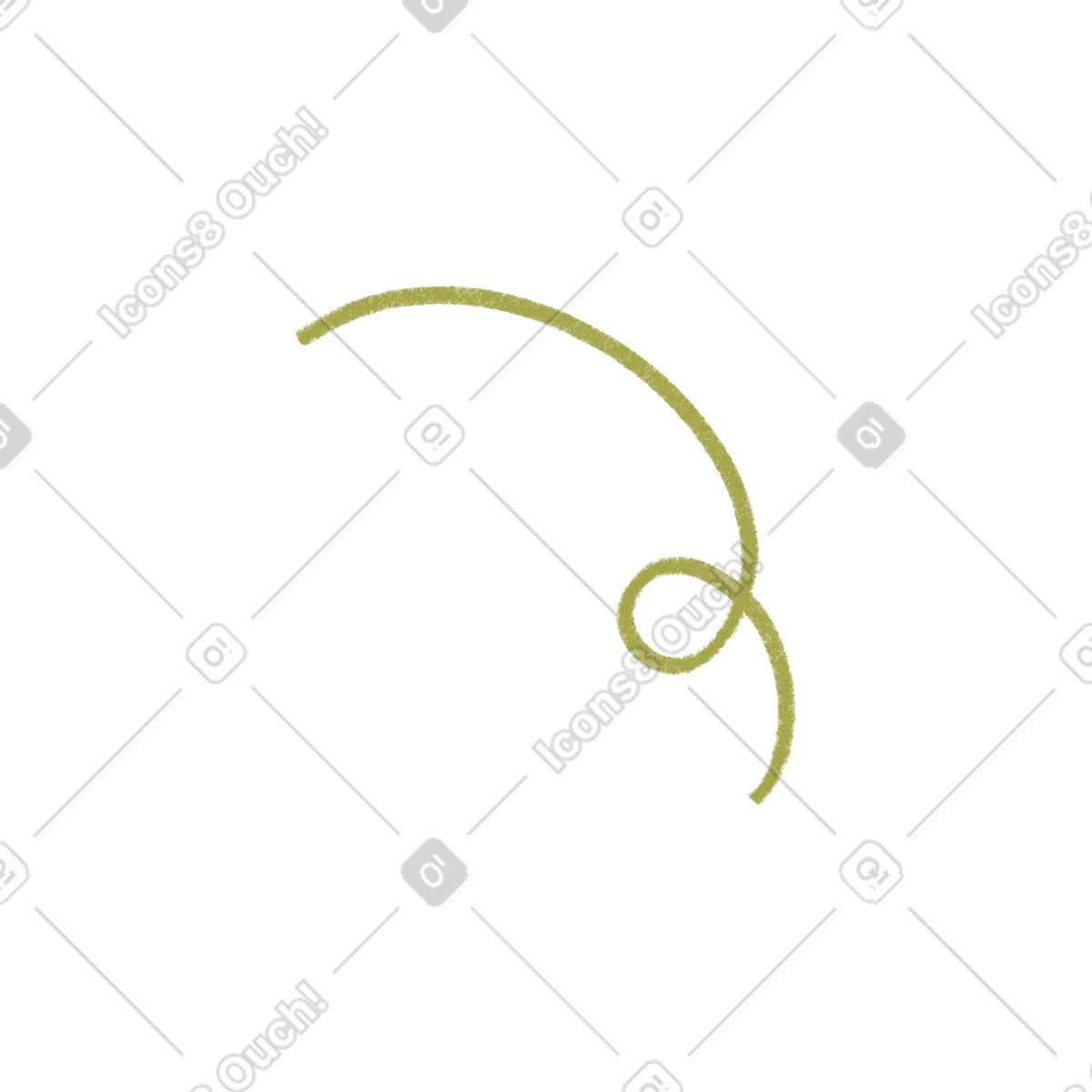 Green confetti illustration in Tutti style download in PNG, SVG