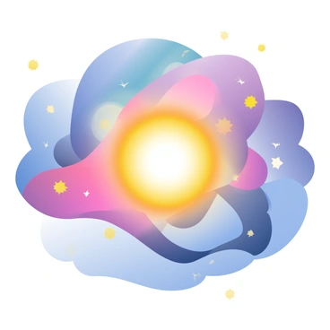 A pulsar is emitting bright light in the center of the image. Surrounding the pulsar is a nearby nebula that showcases vivid colors such as deep blues, radiant purples, and bright pinks. The nebula has soft, swirling textures that create a dynamic flow around the pulsar. Faint stars are scattered throughout the background, adding depth to the scene. The contrast between the intense glow of the pulsar and the colorful hues of the nebula creates a striking visual effect.