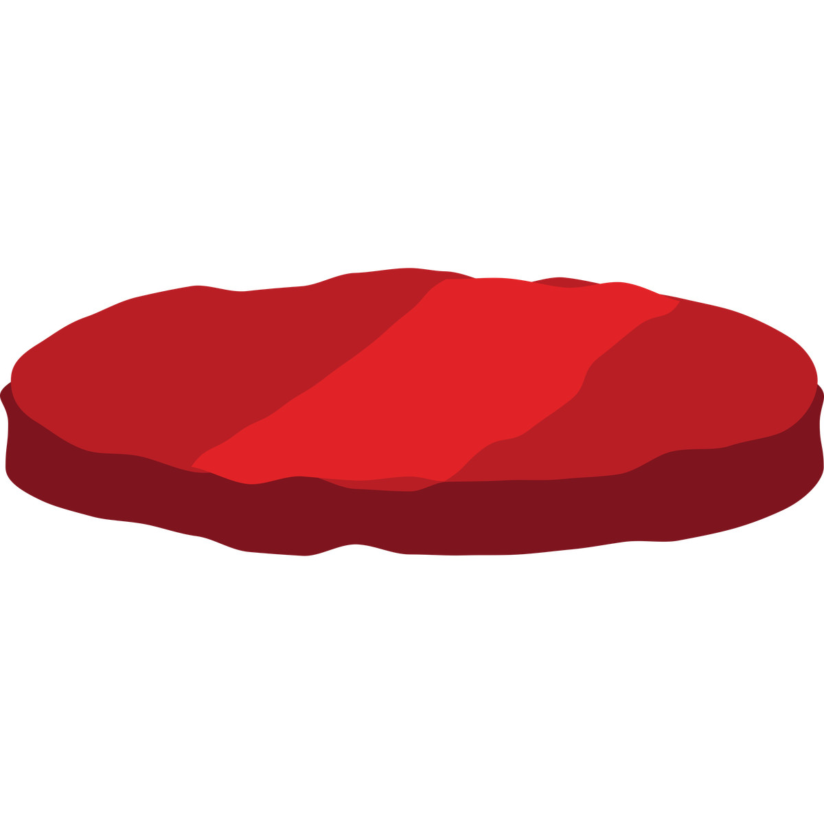 Ilustração de Coin simple red round chip with subtle layered color bands em no estilo Cherry para baixar em PNG, SVG