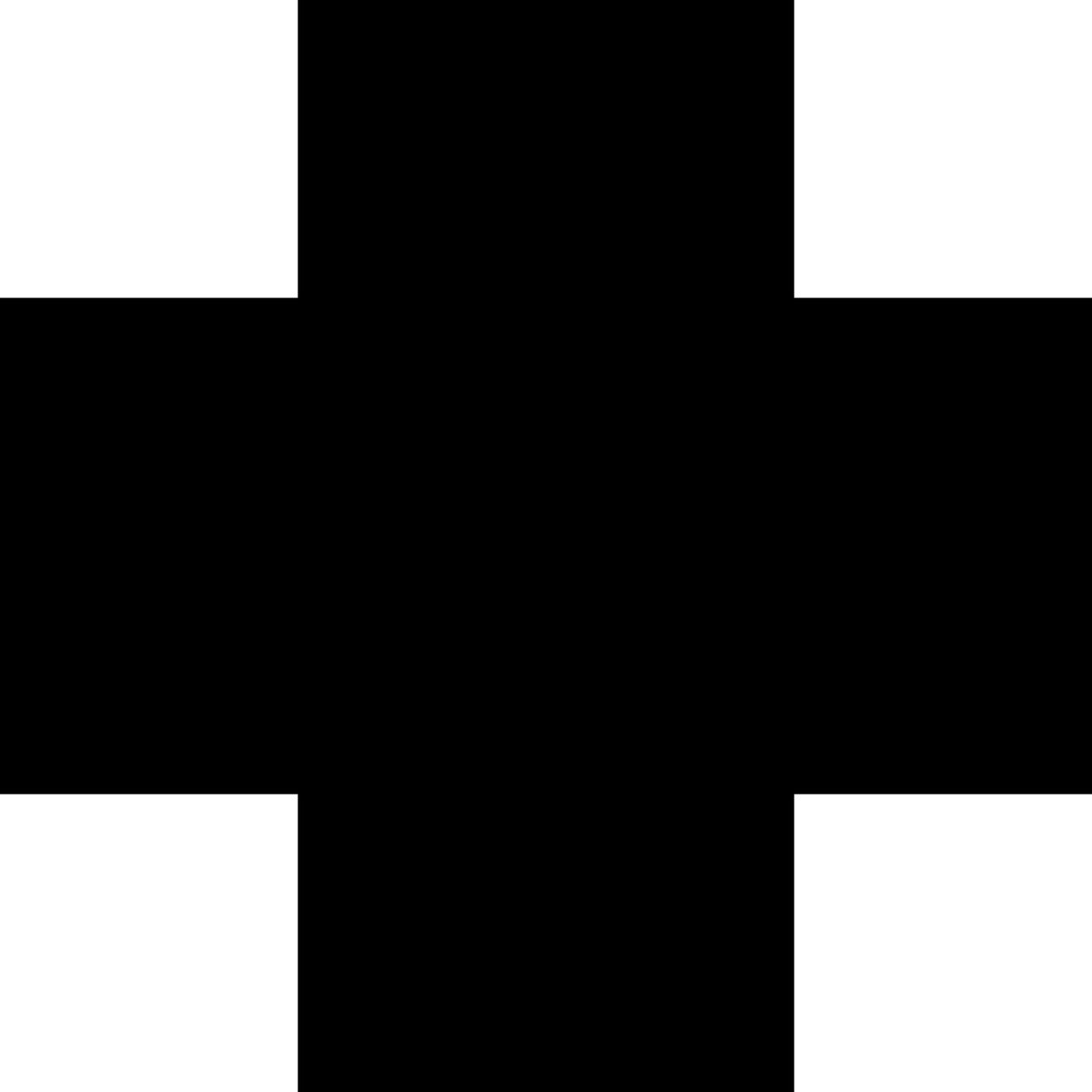 Ilustración Cross black en estilo Fogg a descargar en PNG y SVG