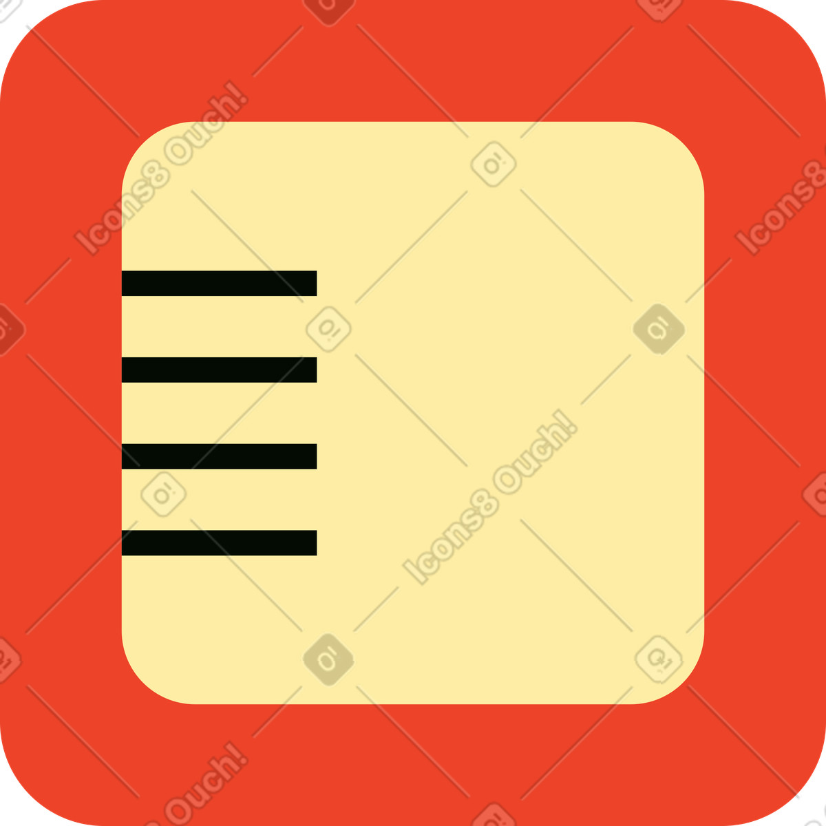 Illustration Liste dans le style Polar à télécharger aux formats PNG, SVG