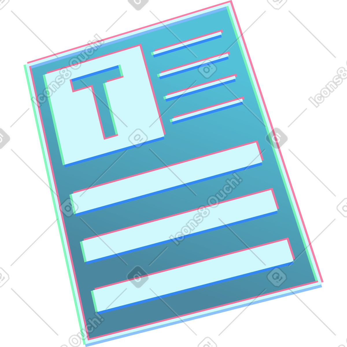 Window for inserting text illustration in Neon style download in PNG, SVG