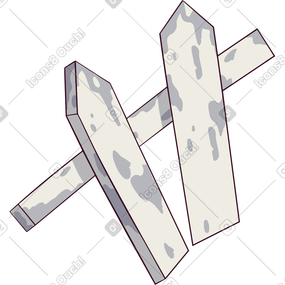 Ilustración Cerca en estilo Eastwood a descargar en PNG y SVG