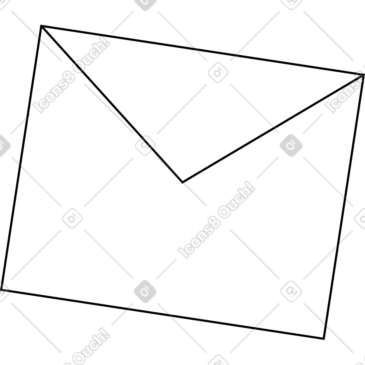 Busta bianca illustrazione in stile Knotty scarica in PNG, SVG