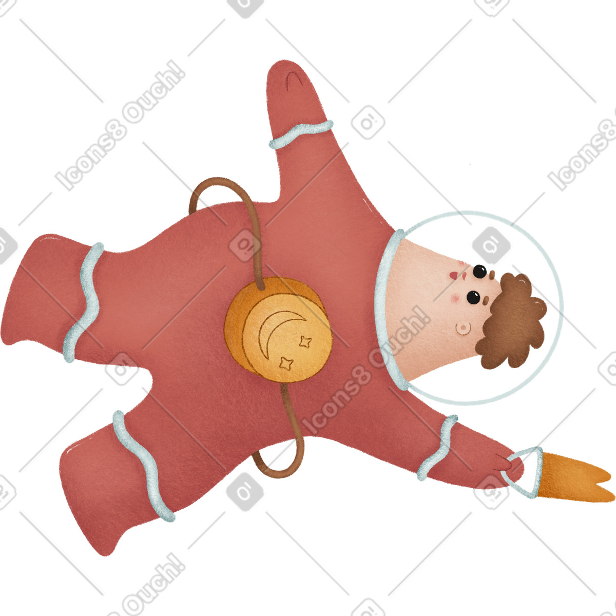 Ilustração de Criança em no estilo Woolly para baixar em PNG, SVG
