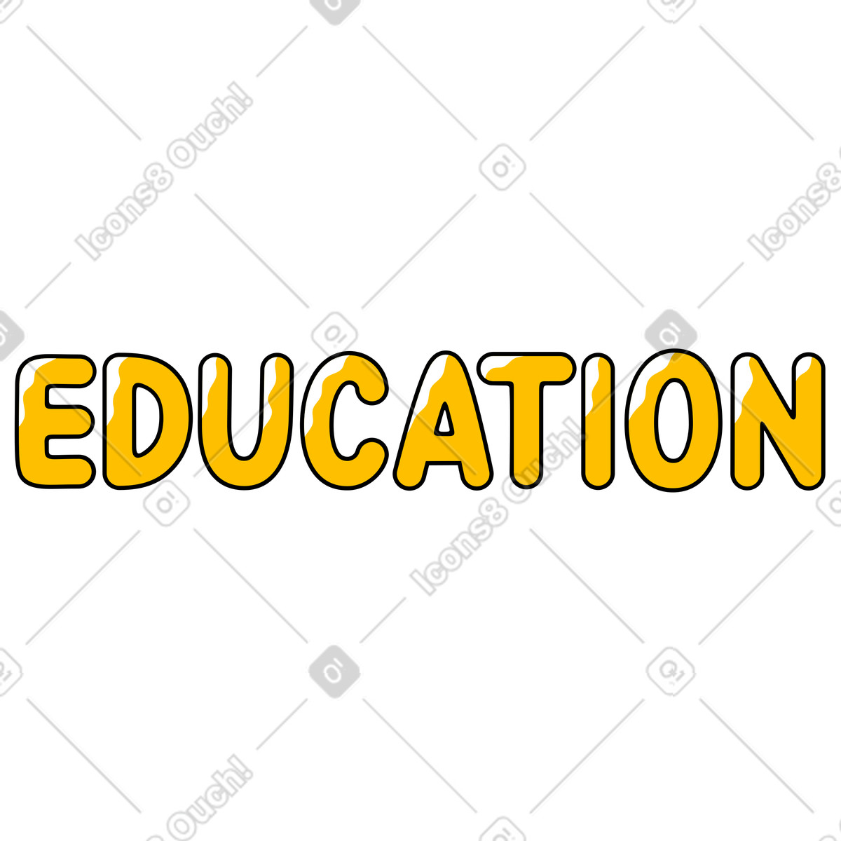 Education illustration in Taxi style download in PNG, SVG