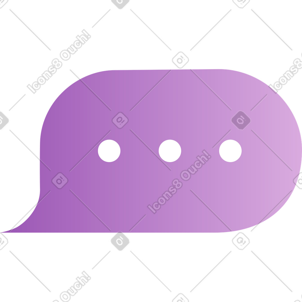 Ilustração de Balão roxo em no estilo Wavy para baixar em PNG, SVG