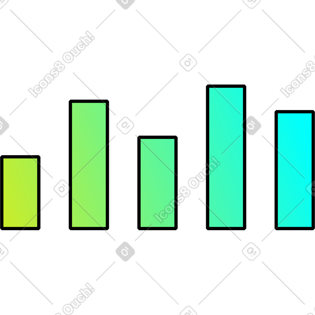 Graph illustration in PNG, SVG