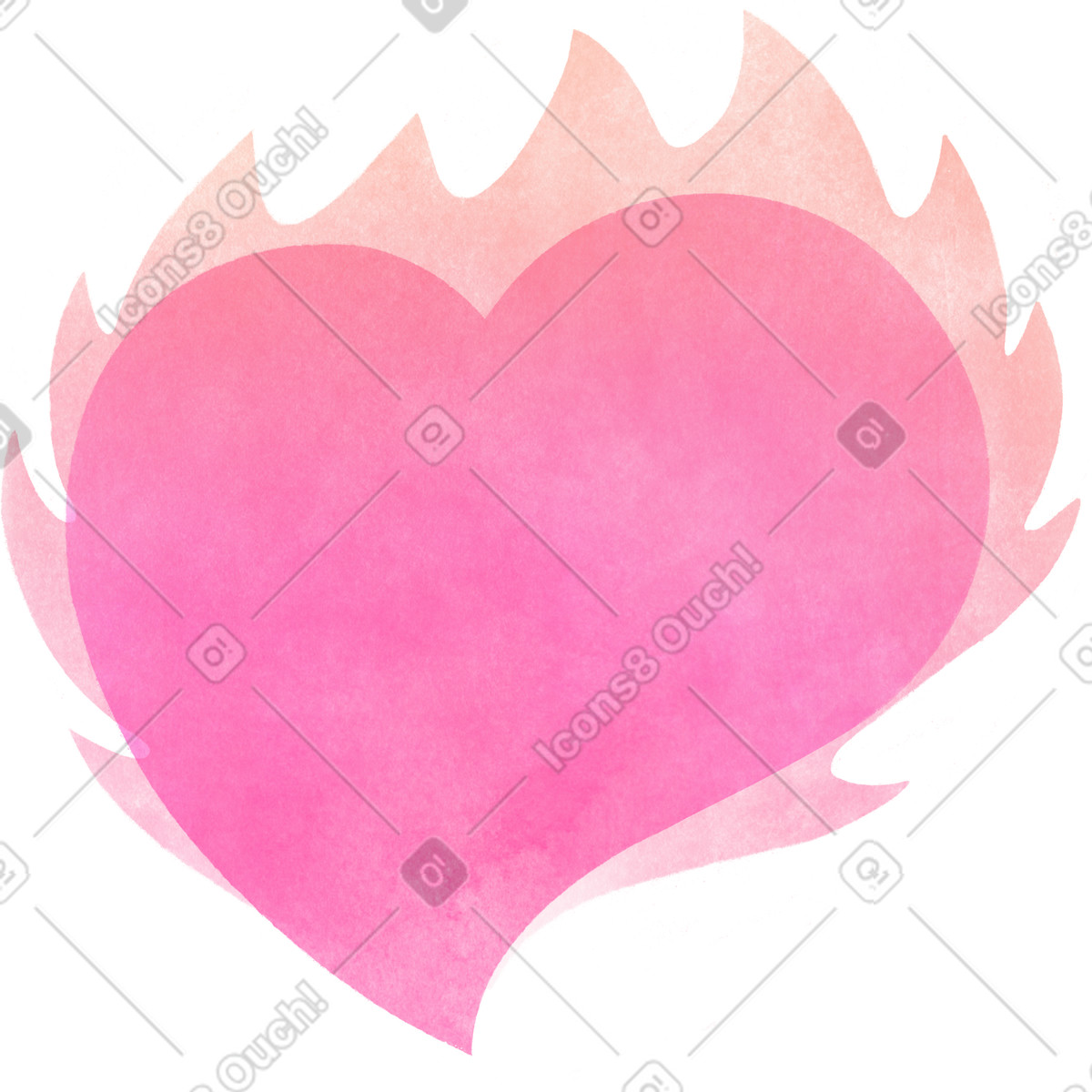 Иллюстрация Pink heart в PNG и SVG