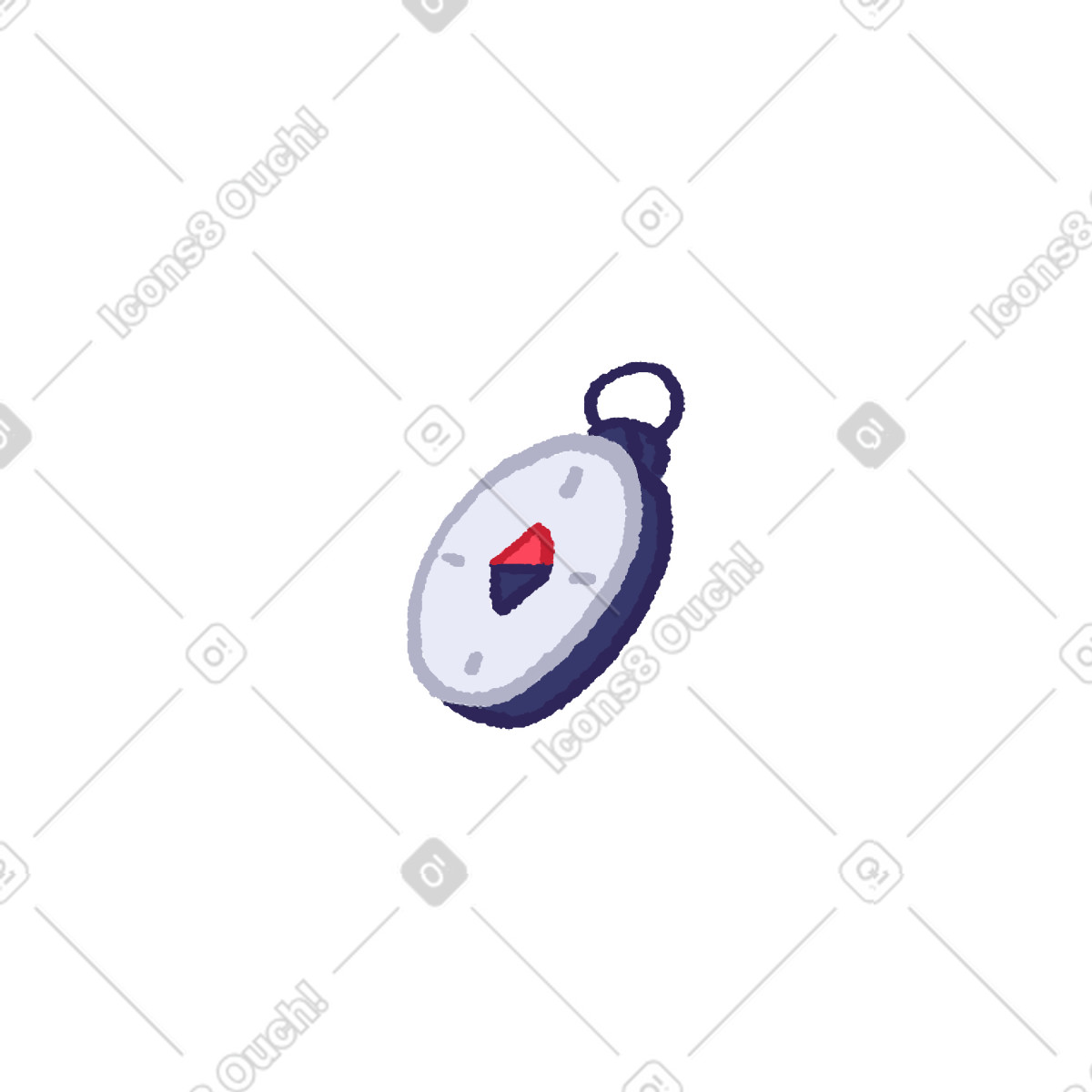 Compass-Illustration im Hue-Stil als Download in PNG, SVG