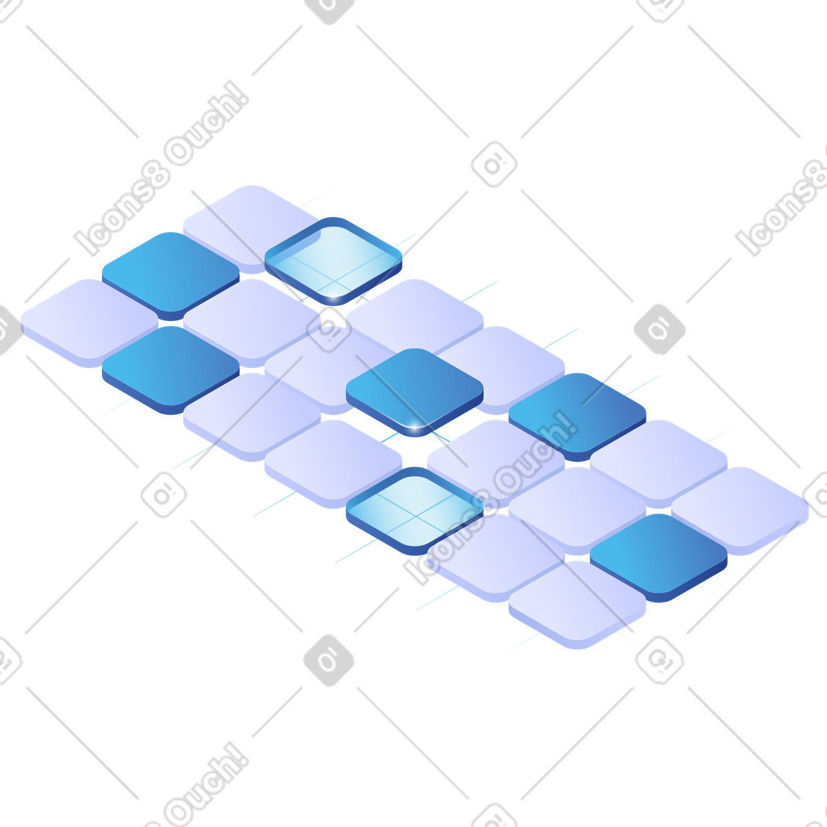 Seamless integrations, Plugin ecosystem illustration in Quantum style download in PNG, SVG