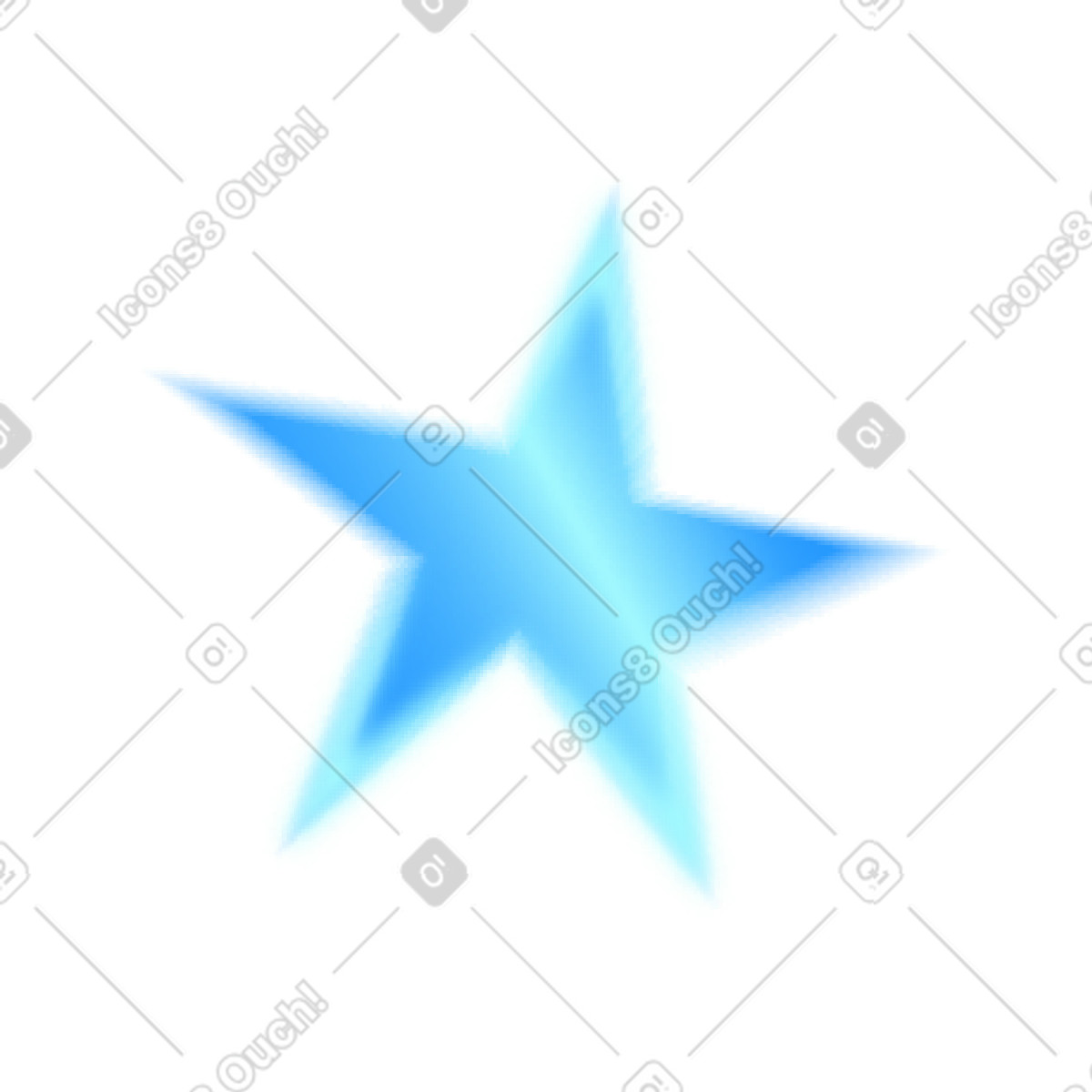 Burst スタイルの 青い星 のイラストをPNG、SVG形式でダウンロード