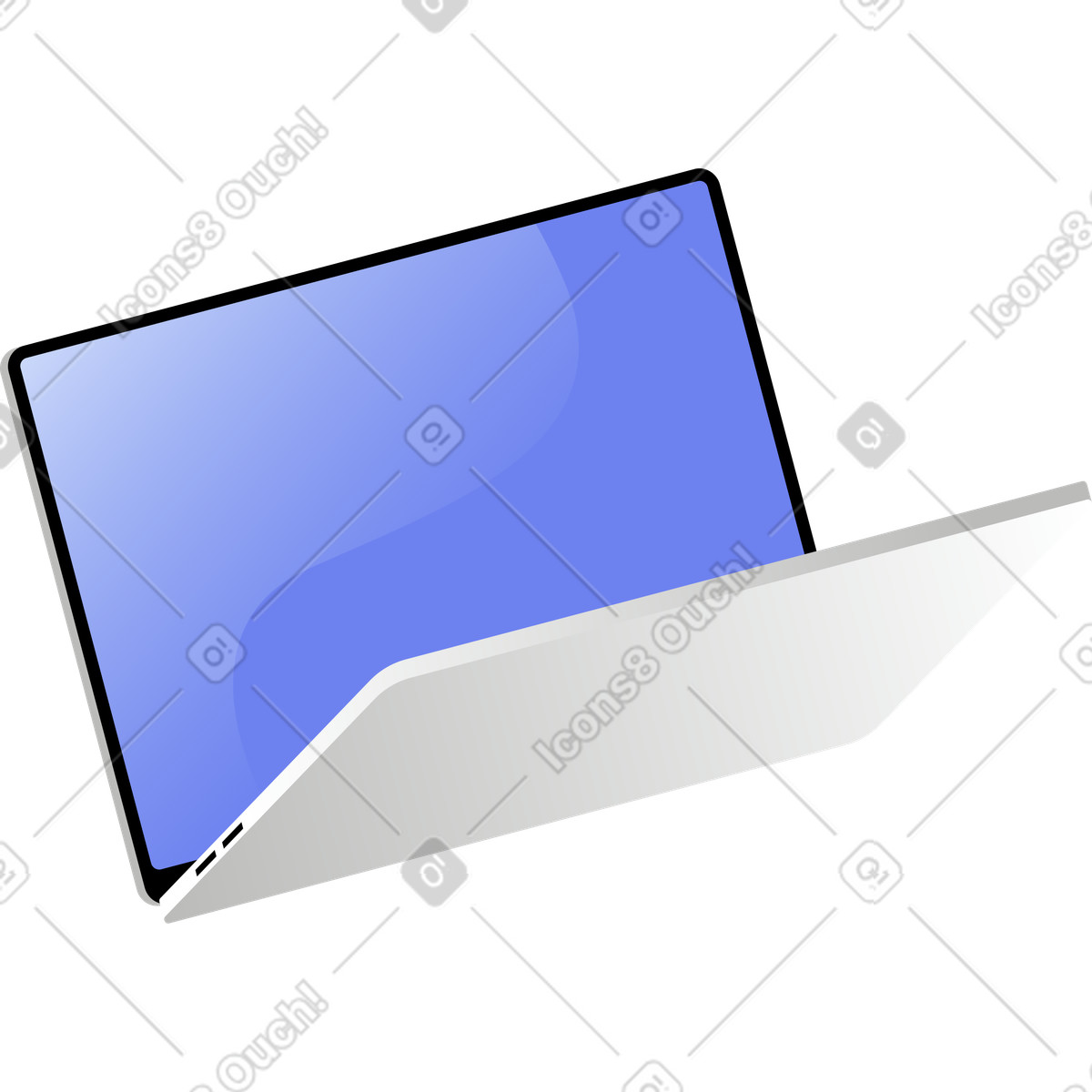 Ilustração de Computador portátil em no estilo Levels para baixar em PNG, SVG