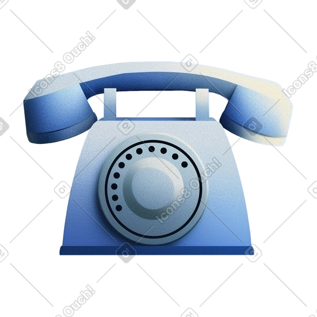 Ilustração de Vintage telephone em no estilo Grainy para baixar em PNG, SVG