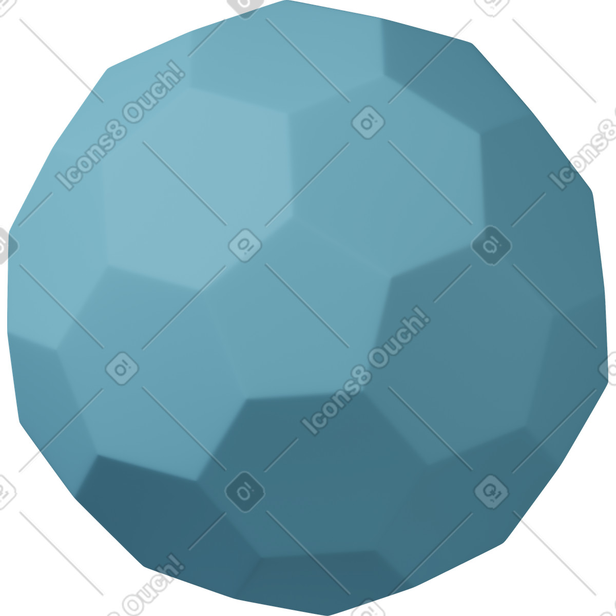 Ilustração de Geometric sphere em no estilo 3D Casual life para baixar em PNG, SVG