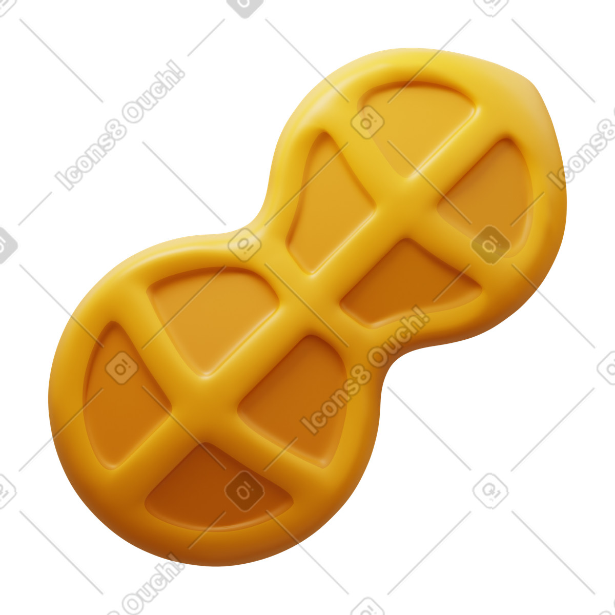 Ilustración Peanut en estilo 3D Fluency a descargar en PNG y SVG