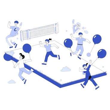 A fun race where competitors use static-charged balloons to stick to various surfaces