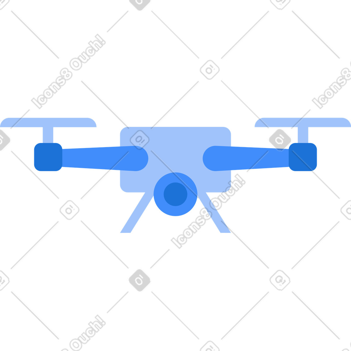 Quadrocopter-Illustration im Clip-Stil als Download in PNG, SVG