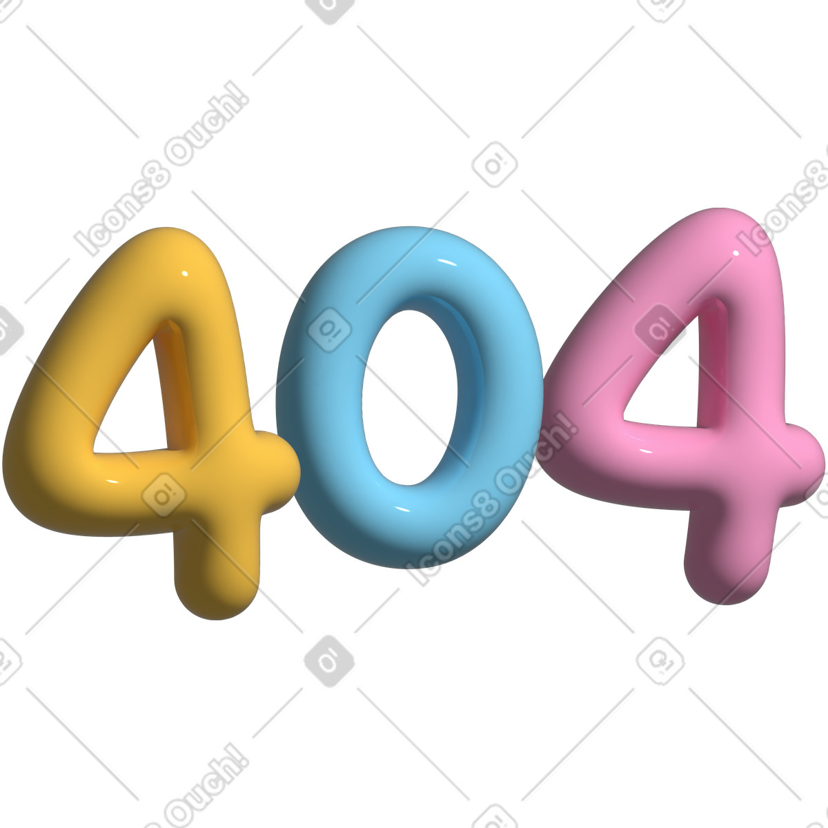 Numero 404 illustrazione in stile Cartoony scarica in PNG, SVG