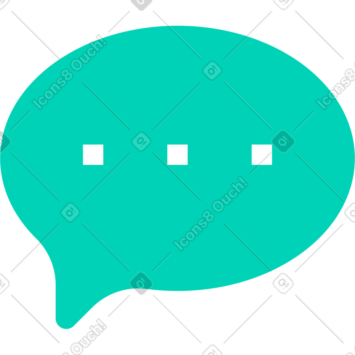 Sprechblase-Illustration im Basic-Stil als Download in PNG, SVG