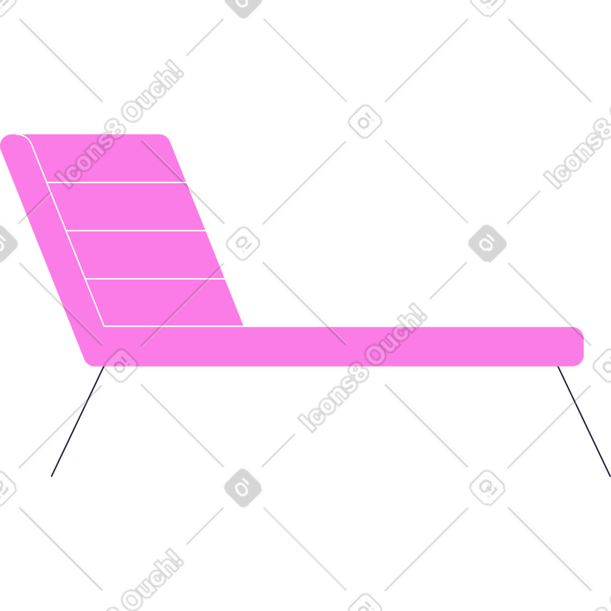 Illustration Lit de repos dans le style Mellow à télécharger aux formats PNG, SVG