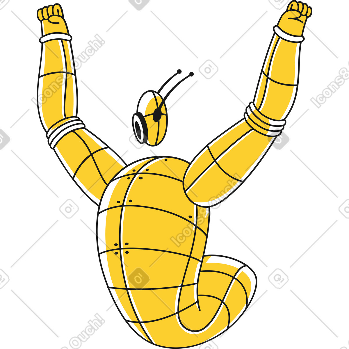 下载 Taxi 风格的 机器人 插画，支持 PNG、SVG 格式